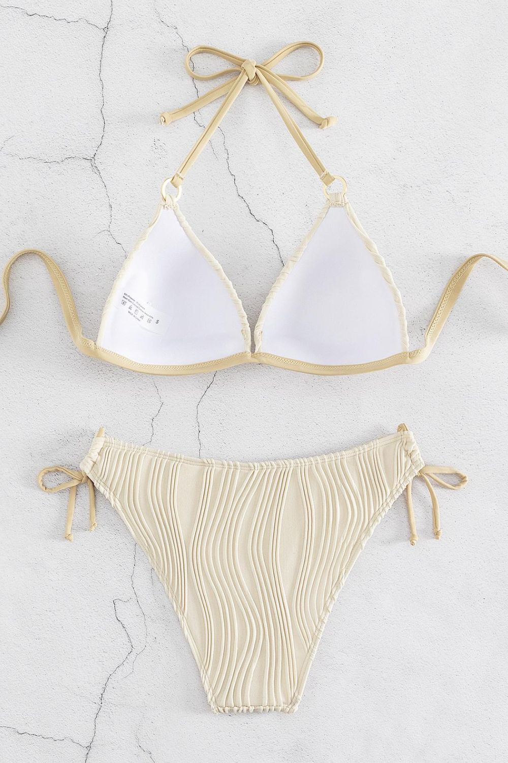 Textured Truffe Bikini Set